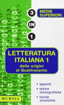 letteratura italiana 1 dalle origini al \'400