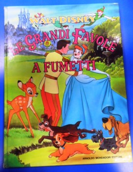 Grandi favole a fumetti Walt Disney. Colori cartonato grande Mondadori 1ed.1988