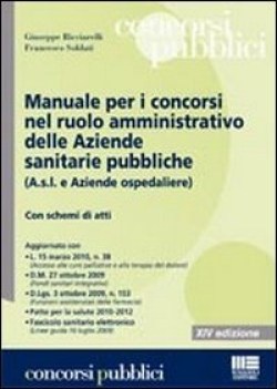 manuale per concorsi ruolo amministrativo aziende sanitarie pubbliche