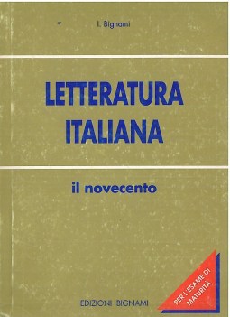 letteratura italiana il 900