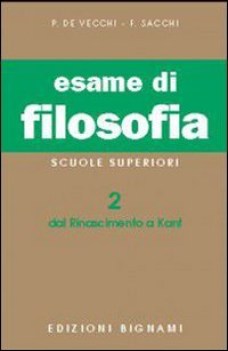 esame di filosofia 2 (dal rinascimento a kant)