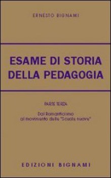 esame di storia della pedagogia 3