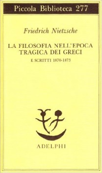 filosofia dell\'epoca tragica (pba 277)