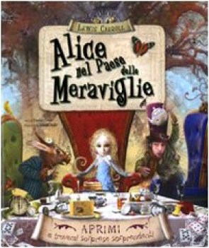 alice nel paese delle meraviglie (pop up con finestrelle)