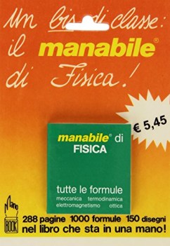 manabile di fisica tutte le formule