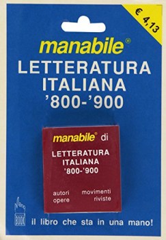 manabile di letteratura italiana 8-900