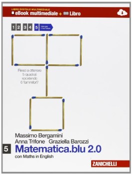 matematica.blu 2.0 vol. 5 con maths in english ebook multim. + libro