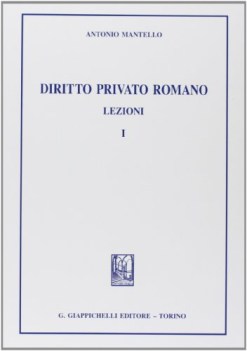 diritto romano privato . lezioni 1