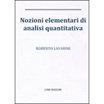 nozioni elementari di analisi quantitativa