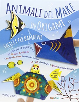 animali del mare in origami facili per bambini