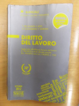 Diritto del lavoro xxx edizione