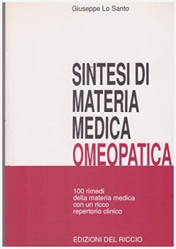 sintesi di materia medica omeopatica