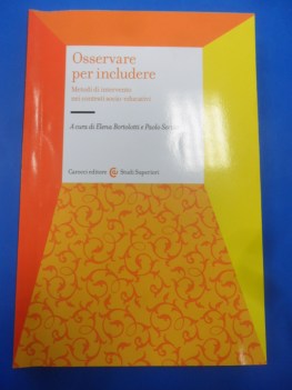 osservare per includere metodi di intervento nei contesti socio-educativi