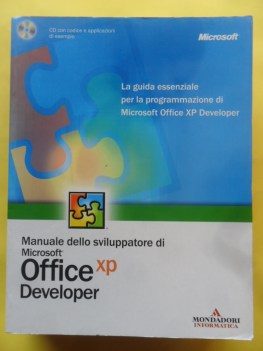 manuale dello sviluppatore di microsoft office xp developer