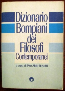 dizionario bompiani dei filosofi contemporanei