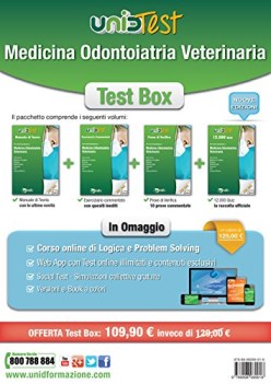 unidtest 1 test box medicina odontoiatria veterinaria