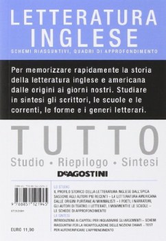 tutto letteratura inglese schemi riassuntivi quadri di approfondimento