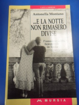 e la notte non rimasero divise. l\'omosessualita femminile in italia