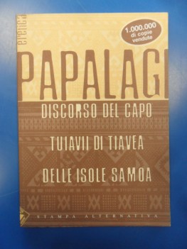 papalagi discorso del capo tuiavii di tiavea delle isole samoa