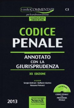 codice penale annotato con la giurisprudenza 2013 con cd-rom