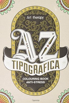 art therapy tipografica colouring book antistress