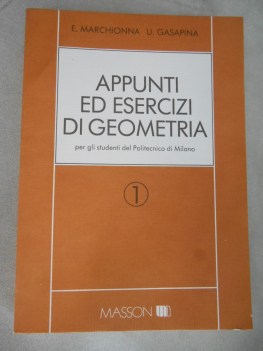 appunti ed esercizi di geometria per gli studenti del politecnico di milano 1