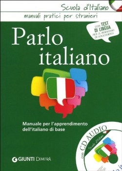 parlo italiano manuale per l\'apprendimento dell\'italiano di base +cdaudio