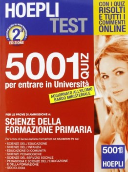 hoeplitest 5001 quiz scienze della formazione primaria