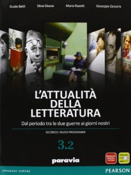 attualita della letteratura 3.2 no interat. vedi 9788839524423 cartaceo =