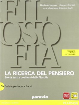 ricerca del pensiero 3a+3b (3t) filosofia,pedag.-manuali