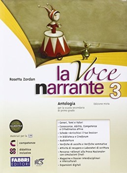 voce narrante 3 (3t) italiano, antologia media