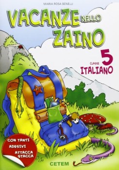 vacanze nello zaino, italiano x 5 elem. libri vacanze