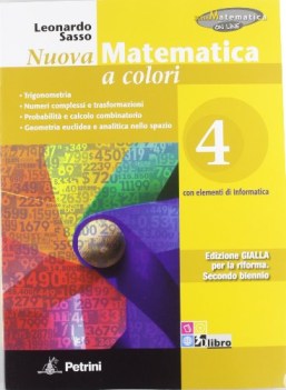 nuova matematica a colori 4 gialla matematica it e ip