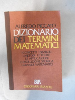 dizionario dei termini matematici