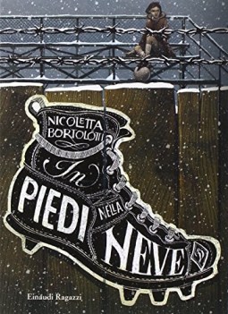 in piedi nella neve