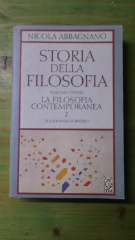 storia della filosofia vol.VIII la filosofia contemporanea 2 (fuori catalogo)