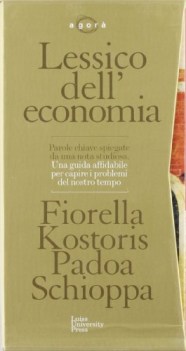 lessico dell\'economia (cofanetto primi 3 volumi+indice analitico)