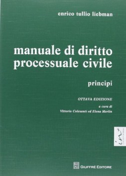 manuale di diritto processuale civile principi 8ediz.