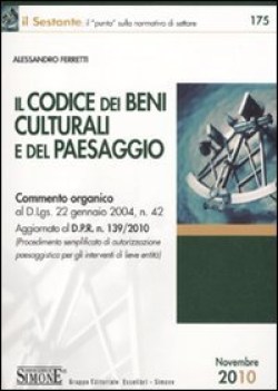 codice dei beni culturali e del paesaggio