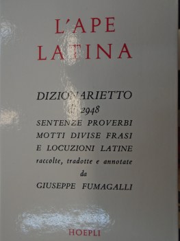 ape latina dizionarietto di 2948 sentenze proverbi motti divise frase