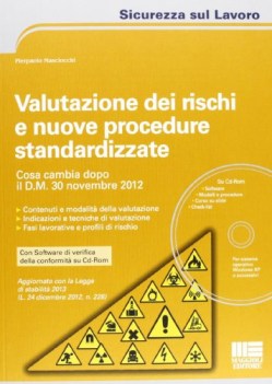 valutazione dei rischi e nuove procedure standardizzate con cdrom