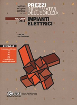 prezziario impianti elettrici. 2 semenstre 2015