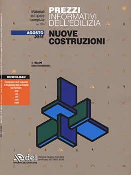 prezziario nuove costruzioni. 2 sementre 2015