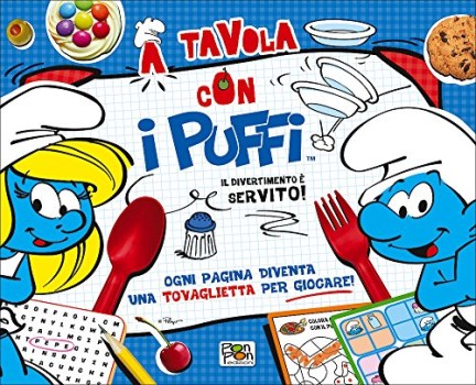 a tavola con i puffi