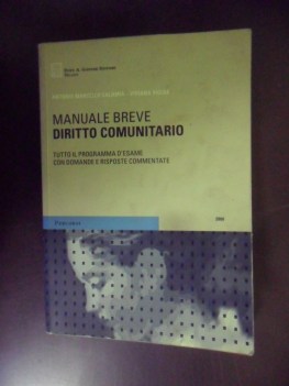 manuale breve diritto comunitario