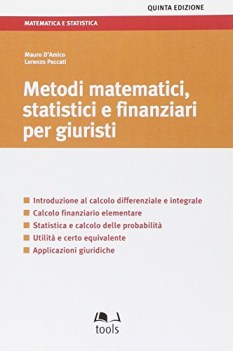 metodi matematici statistici e finanziari per giuristi