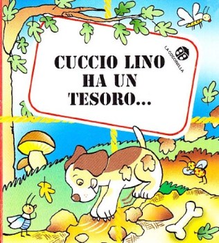 cuccio lino. 5 piccoli tomi e 1 pupazzo