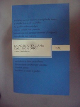 Poesia italiana dal 1960 a oggi