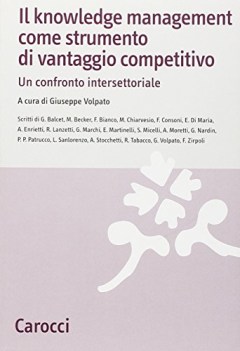 knowledge management come strumento di vantaggio competitivo