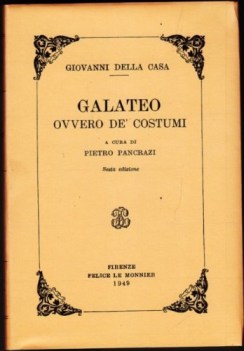 galateo ovvero dei costumi